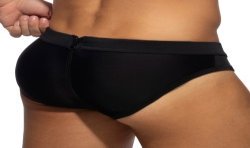 Bath Brief of the brand AD FÉTISH - Allover zip swimsuit - black - Ref : ADF150 C10