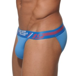Slip, Tanga de la marque ES COLLECTION - Bikini Daytona - bleu - Ref : UN062 C22