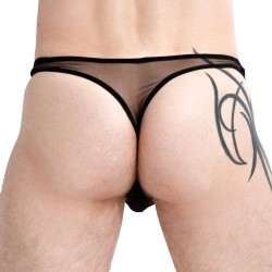 Thong of the brand QURIOSÉ - Sheer Sensation Bikini Thong - black - Ref : QU02 MES