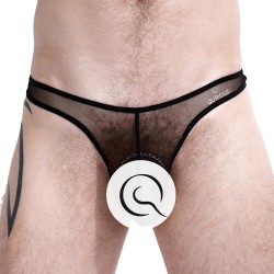 Schnur der Marke QURIOSÉ - Sheer Sensation Bikini Tanga – schwarz - Ref : QU02 MES