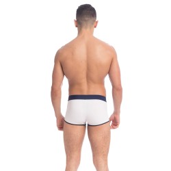 Boxer, shorty de la marque QURIOSÉ - Boxer Let Me Out - blanc - Ref : QU22 TWO NA50