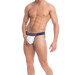 Sous-vêtements de la marque QURIOSÉ - Jockstrap Let Me Out - blanc - Ref : QU20 TWO NA50