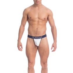 Sous-vêtements de la marque QURIOSÉ - Jockstrap Let Me Out - blanc - Ref : QU20 TWO NA50