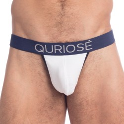 Sous-vêtements de la marque QURIOSÉ - Jockstrap Let Me Out - blanc - Ref : QU20 TWO NA50
