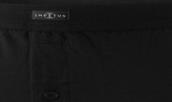 Boxer del marchio IMPETUS - Slip a discesa in cotone puro - nero - Ref : 1271001 020