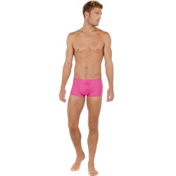 Boxer shorts, Shorty of the brand HOM - Short Boxer Feathers - pink - Ref : 404755 1128