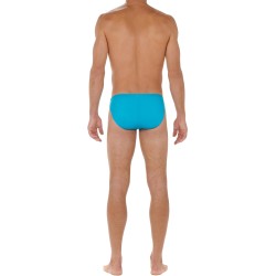 Slip, Tanga de la marque HOM - Slip micro Plumes - turquoise - Ref : 404756 00PF