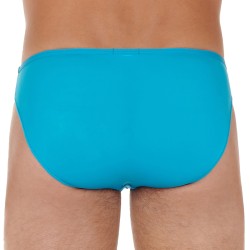 Brief of the brand HOM - Slip micro Feathers - turquoise - Ref : 404756 00PF