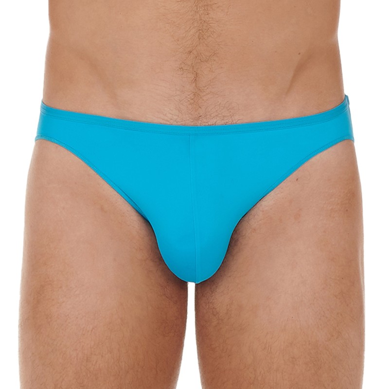 Brief of the brand HOM - Slip micro Feathers - turquoise - Ref : 404756 00PF