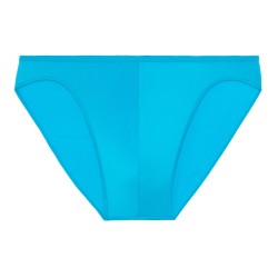 Brief of the brand HOM - Slip micro Feathers - turquoise - Ref : 404756 00PF