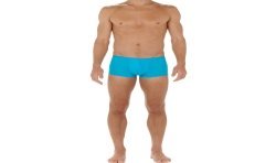 Boxer, shorty de la marque HOM - Boxer court Plumes - turquoise - Ref : 404755 00PF