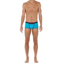 Boxer, shorty de la marque HOM - Boxer court HO1 Plume up EDITION LIMITEE - turquoise - Ref : 402373 00PF