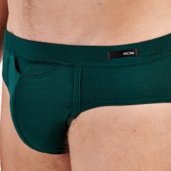 Slip, Tanga de la marque HOM - Mini Slip Comfort HO1 Tencel Soft - vert - Ref : 402464 00DG