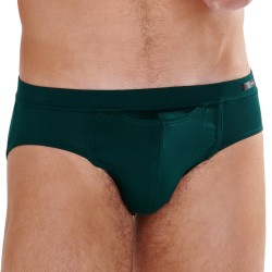 Slip, Tanga de la marque HOM - Mini Slip Comfort HO1 Tencel Soft - vert - Ref : 402464 00DG