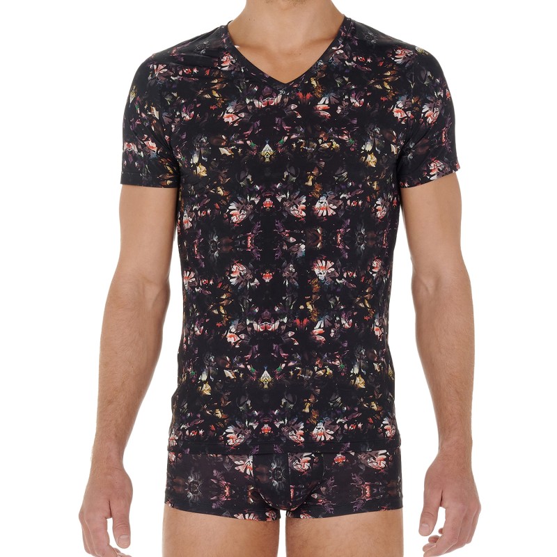 Maniche del marchio HOM - T-Shirt scollo a V HOM Temptation Sebastian - Ref : 402653 P004