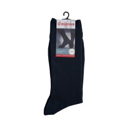 Calzini del marchio EMINENCE - Chaussettes mélange laine marine - Ref : 0A44 2090