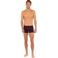 Boxer, shorty de la marque HOM - Boxer comfort Tencel Soft - bordeaux - Ref : 402678 00ZQ