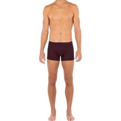 Boxer, shorty de la marque HOM - Boxer comfort Tencel Soft - bordeaux - Ref : 402678 00ZQ