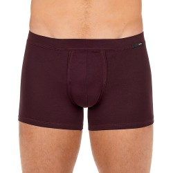 Boxer, shorty de la marque HOM - Boxer comfort Tencel Soft - bordeaux - Ref : 402678 00ZQ