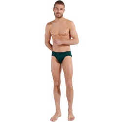 Slip, Tanga de la marque HOM - Mini Slip Comfort Tencel Soft - vert - Ref : 402677 00DG