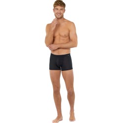 Pantaloncini boxer, Shorty del marchio HOM - Boxer comfort Tencel Soft - nero - Ref : 402678 0004