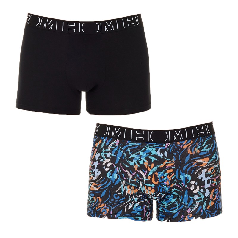 Boxershorts, Shorty der Marke HOM - Packung mit 2 Boxershorts HOM Vassily - Ref : 402662 D042