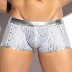 Boxer, shorty de la marque ES COLLECTION - Trunk Party - Blanc - Ref : UN587 C01