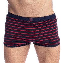 Short of the brand L HOMME INVISIBLE - Querelle de Brest - Short Freedom navy and red - Ref : HW139 QDB 949