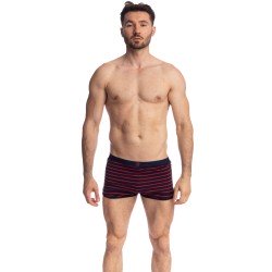 Short of the brand L HOMME INVISIBLE - Querelle de Brest - Short Freedom navy and red - Ref : HW139 QDB 949