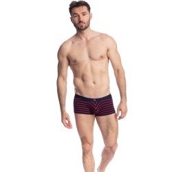 Shorts Boxer, Shorty de la marca L HOMME INVISIBLE - Querelle de Brest - Hipster Push-Up azul marino y rojo - Ref : MY39 QDB 949