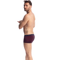 Boxershorts, Shorty der Marke L HOMME INVISIBLE - Querelle de Brest - Hipster Push-Up marineblau und rot - Ref : MY39 QDB 949