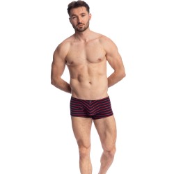 Boxer, shorty de la marque L HOMME INVISIBLE - Querelle De Brest - Mini boxer Push Up bleu marine et rouge - Ref : UW09 QDB 949