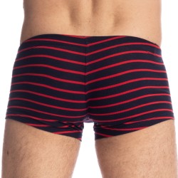 Shorts Boxer, Shorty de la marca L HOMME INVISIBLE - Querelle De Brest - Miniboxer Push Up azul marino y rojo - Ref : UW09 QDB 9