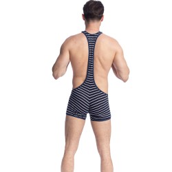 Body de la marque L HOMME INVISIBLE - Querelle de Brest - Singlet Combinaison - Ref : HW145 QDB RAY49