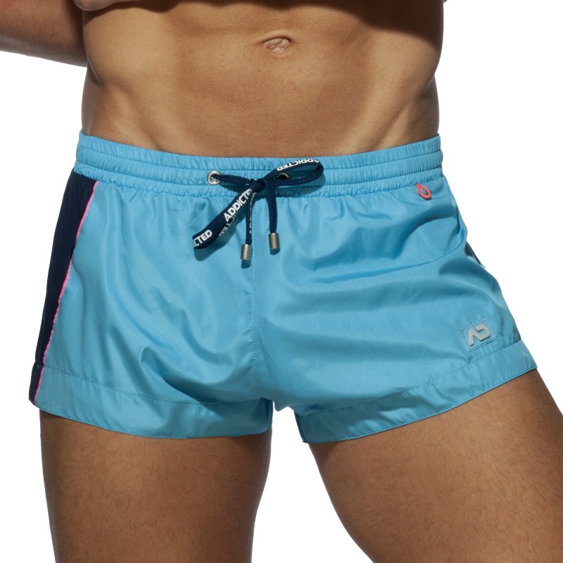 Badehosen der Marke ADDICTED - Racing Side Badeshorts - blau - Ref : ADS232 C08