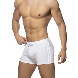 Short de la marque ADDICTED - Zip pocket sports short - blanc - Ref : AD1002 C01 