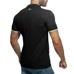 Polo del marchio ADDICTED - Polo Rainbow - nero - Ref : AD960 C10