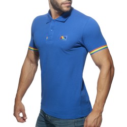 Polo del marchio ADDICTED - Polo Rainbow - blu - Ref : AD960 C16