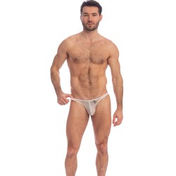 String de la marque L HOMME INVISIBLE - La Crème - String Bikini - Ref : UW11 VEI 011