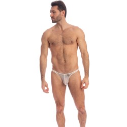 Thong of the brand L HOMME INVISIBLE - La Crème - Thong Bikini - Ref : UW11 VEI 011