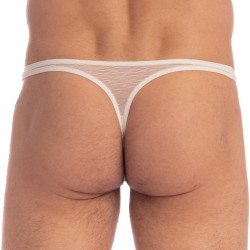 Thong of the brand L HOMME INVISIBLE - La Crème - Thong Bikini - Ref : UW11 VEI 011