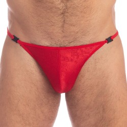 Stringa del marchio L HOMME INVISIBLE - Barbados Cherry - String Striptease - Ref : UW21X CHE 024