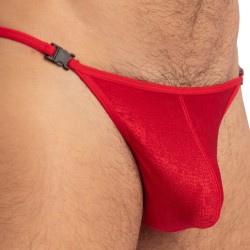 Stringa del marchio L HOMME INVISIBLE - Barbados Cherry - String Striptease - Ref : UW21X CHE 024