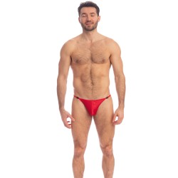 Thong of the brand L HOMME INVISIBLE - Barbados Cherry - Thong Striptease - Ref : UW21X CHE 024