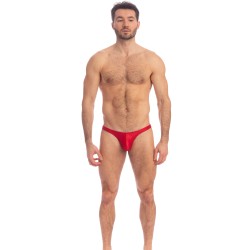 Thong of the brand L HOMME INVISIBLE - Barbados Cherry - Thong Bikini - Ref : UW26 CHE 024