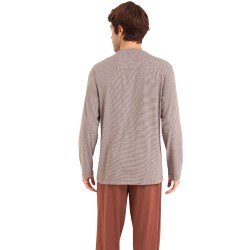 Pajamas of the brand EMINENCE - T-neck pyjamas Organic cotton Eminence - Ref : LP16 7844