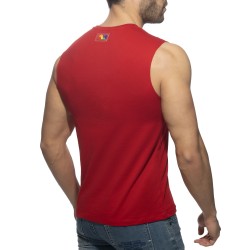 Tank top of the brand ADDICTED - Tank top RAINBOW TAPE - red - Ref : AD992 C06