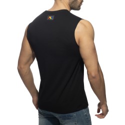 Tank top of the brand ADDICTED - Tank top RAINBOW TAPE - black - Ref : AD992 C10