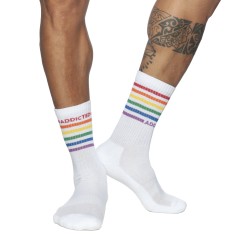Chaussettes & socquettes de la marque ADDICTED - Chaussettes Addicted Rainbow - Ref : AD838 C01