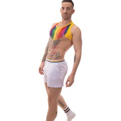 Short de la marque BARCODE BERLIN - Short Barcode Pride - blanc - Ref : 91744 200